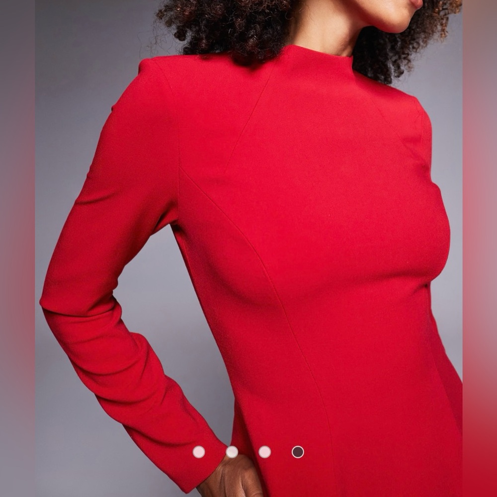 Bardot Delphi Red Long Sleeve Dress ♥️ - Picture 4 of 7